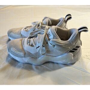 Adidas Men's D.O.N. Issue #3 Basketball Sneakers Size 7.5 White